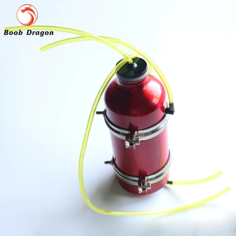 

FVITEU Алюминий, красный топливный бак 600 мл (диаметр 73 мм, длина 186 мм) для радиоуправляемой газовой лодки Rio 51Z