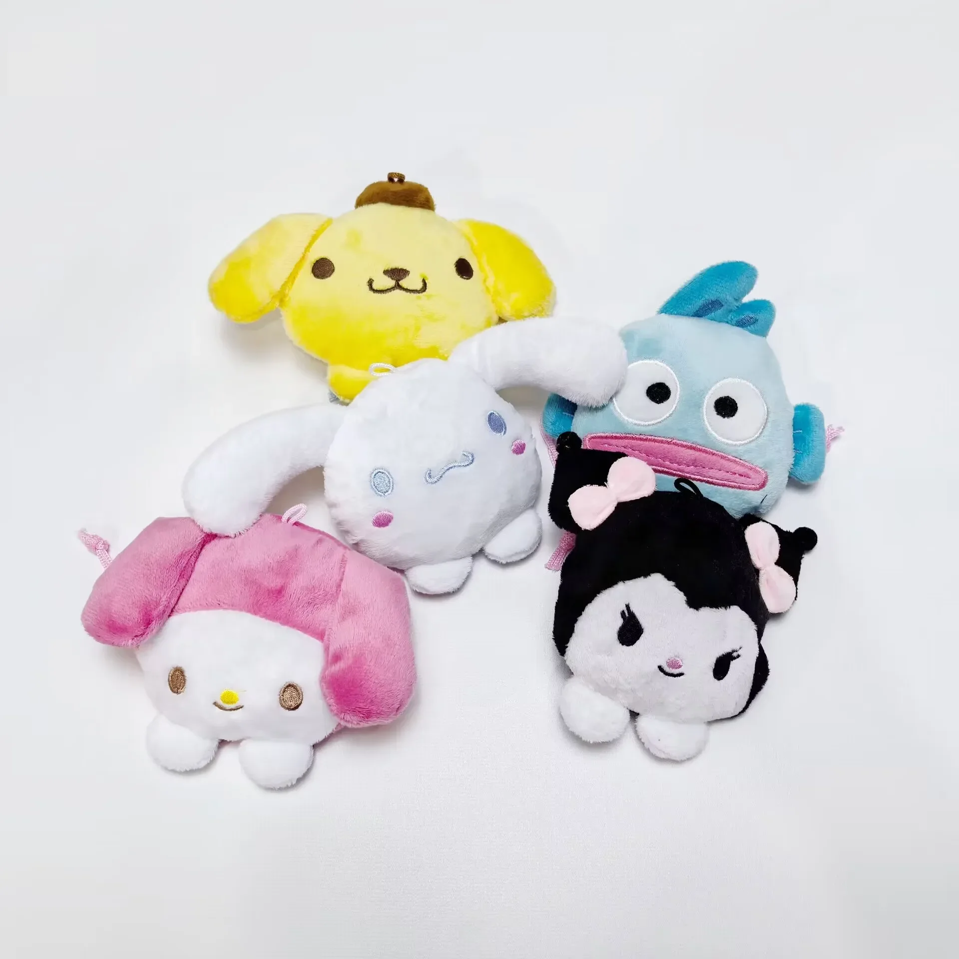 Sanrio Cinnamoroll Kuromi Pluszowe torby z portfelem Anime Cartoon Składane torby na zakupy Gruba nylonowa duża torba wielokrotnego użytku