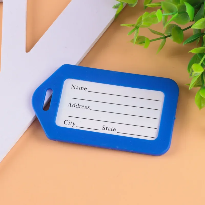 Candy Color Luggage Tag Travel Accessories Women Men Luggage Suitcase ID Address Holder Boarding Baggage Portable Label