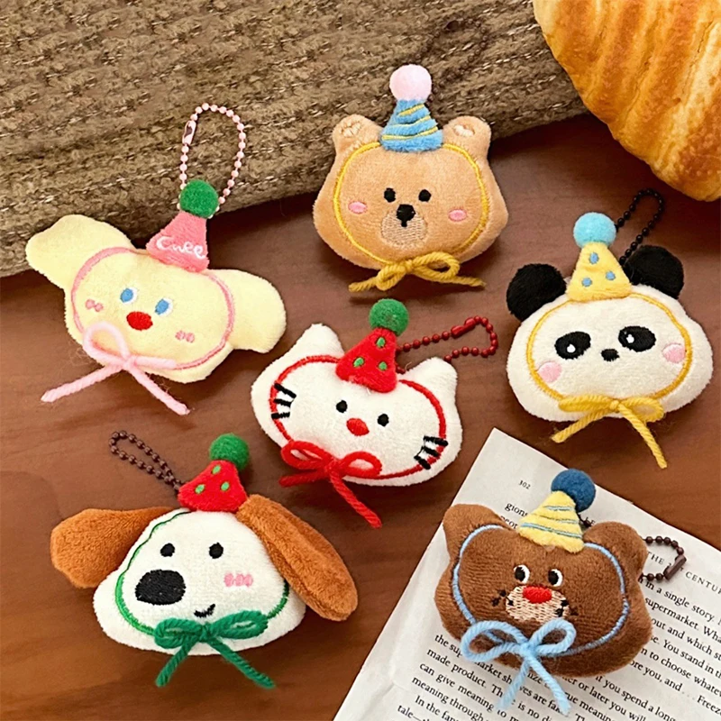

Mini Cartoon Small Animal Doll Toy Keychain Creative Cute Pendant Keychain Exquisite Backpack Decoration Accessories Gifts