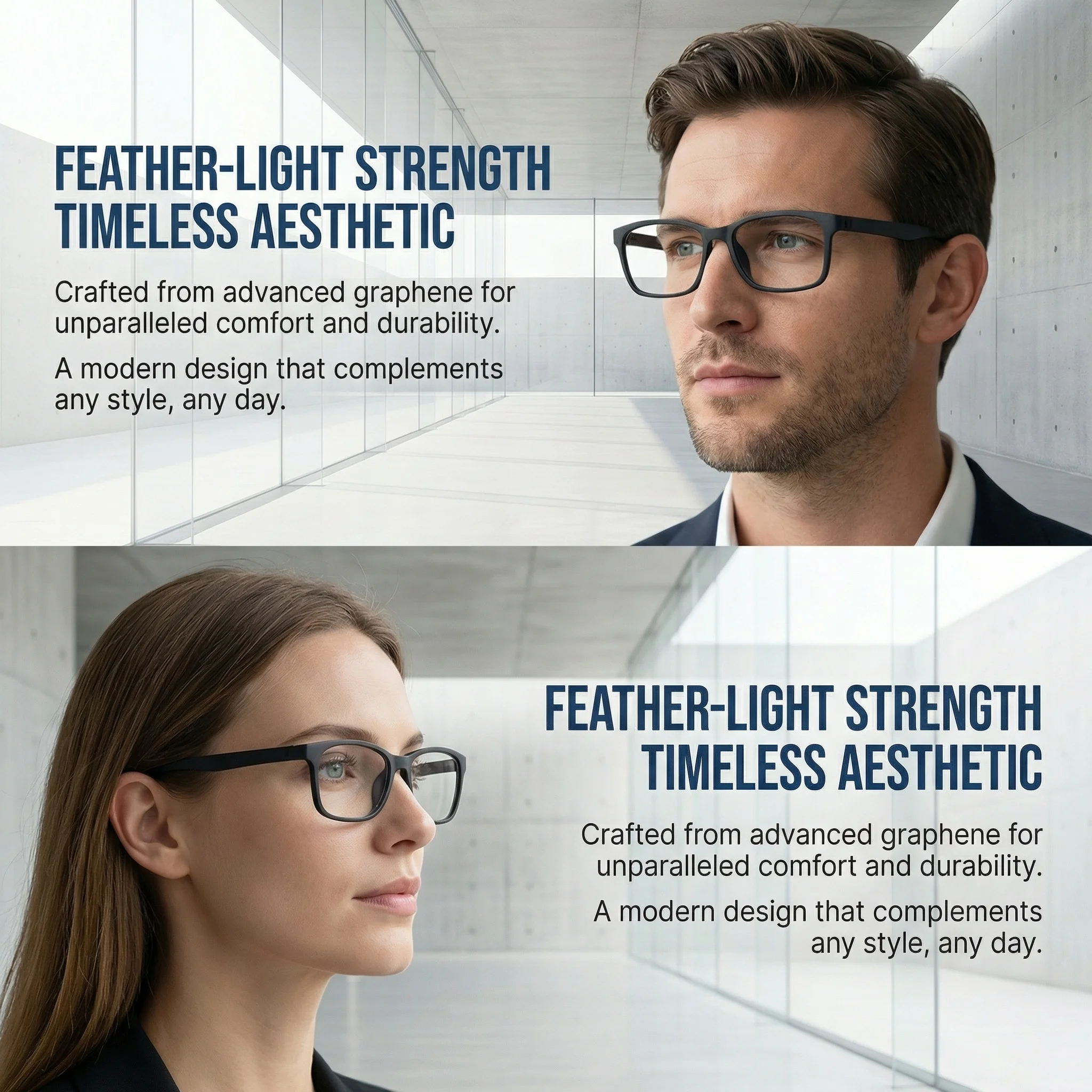 Graphene frame, ultra-light business and elegant style, comes with a complimentary gift box