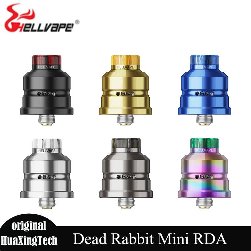 

Original Hellvape Dead Rabbit Mini RDA Tank Vape Atomizer Single Coil 510 Drip Tip 510 Thread Electronic Cigarette Atomizer