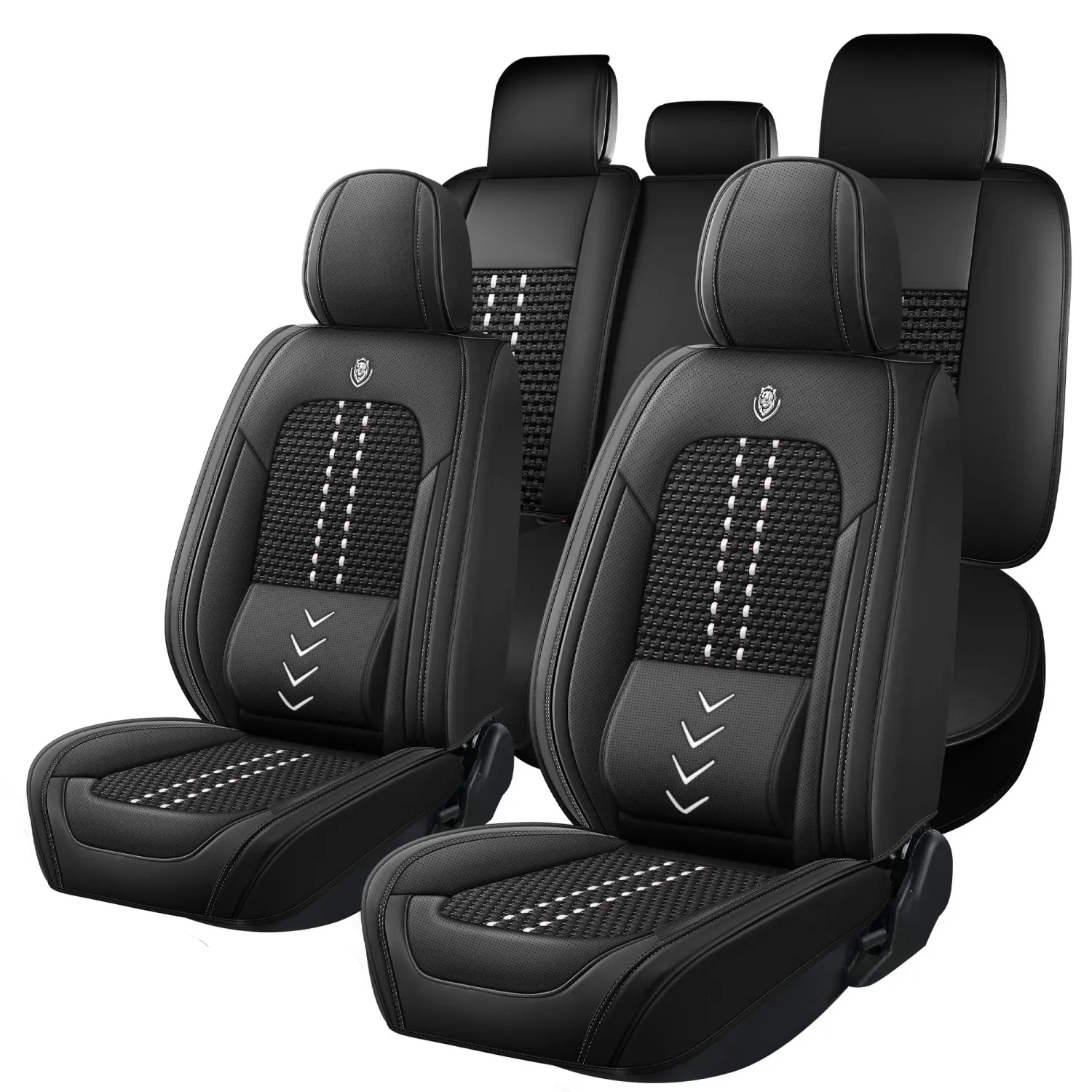 

Ice Silk Breathable Car Seat Covers, Suitable For Lexus CT200h 2013/2014/2015. Leather Car Seat Covers, 5-seat Set