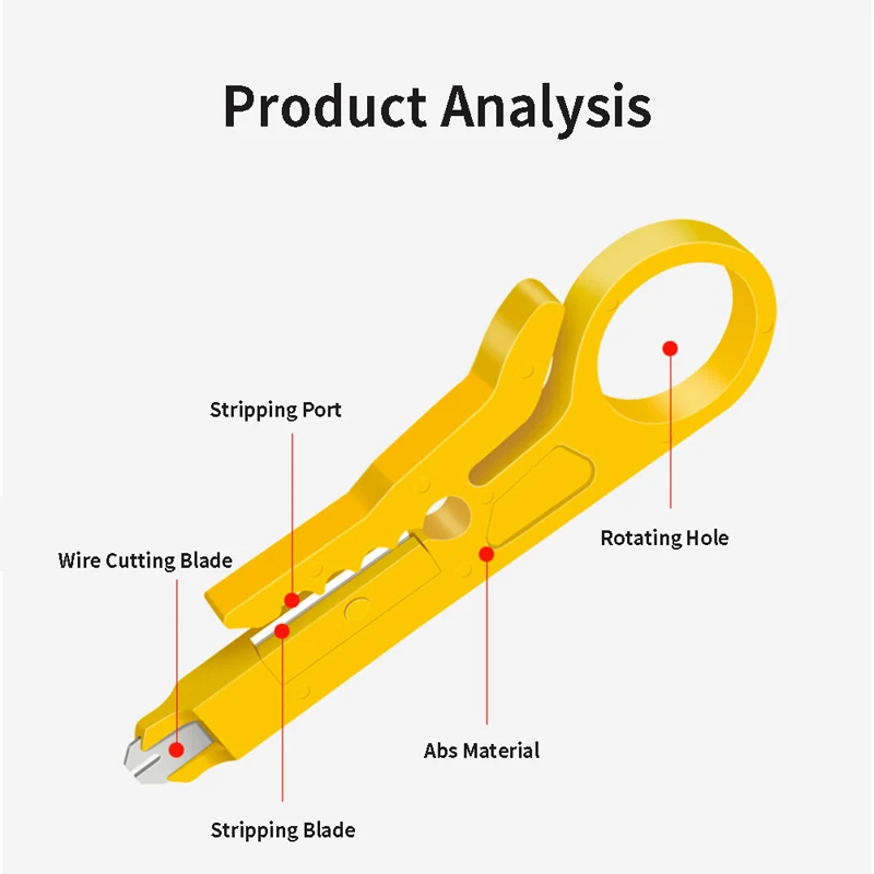 1PC Wire Stripper Knife Crimper Pliers Crimping Tool Cable Stripping Wire Cutter Multi Tools Cut Line Multifunctional Hand Tools