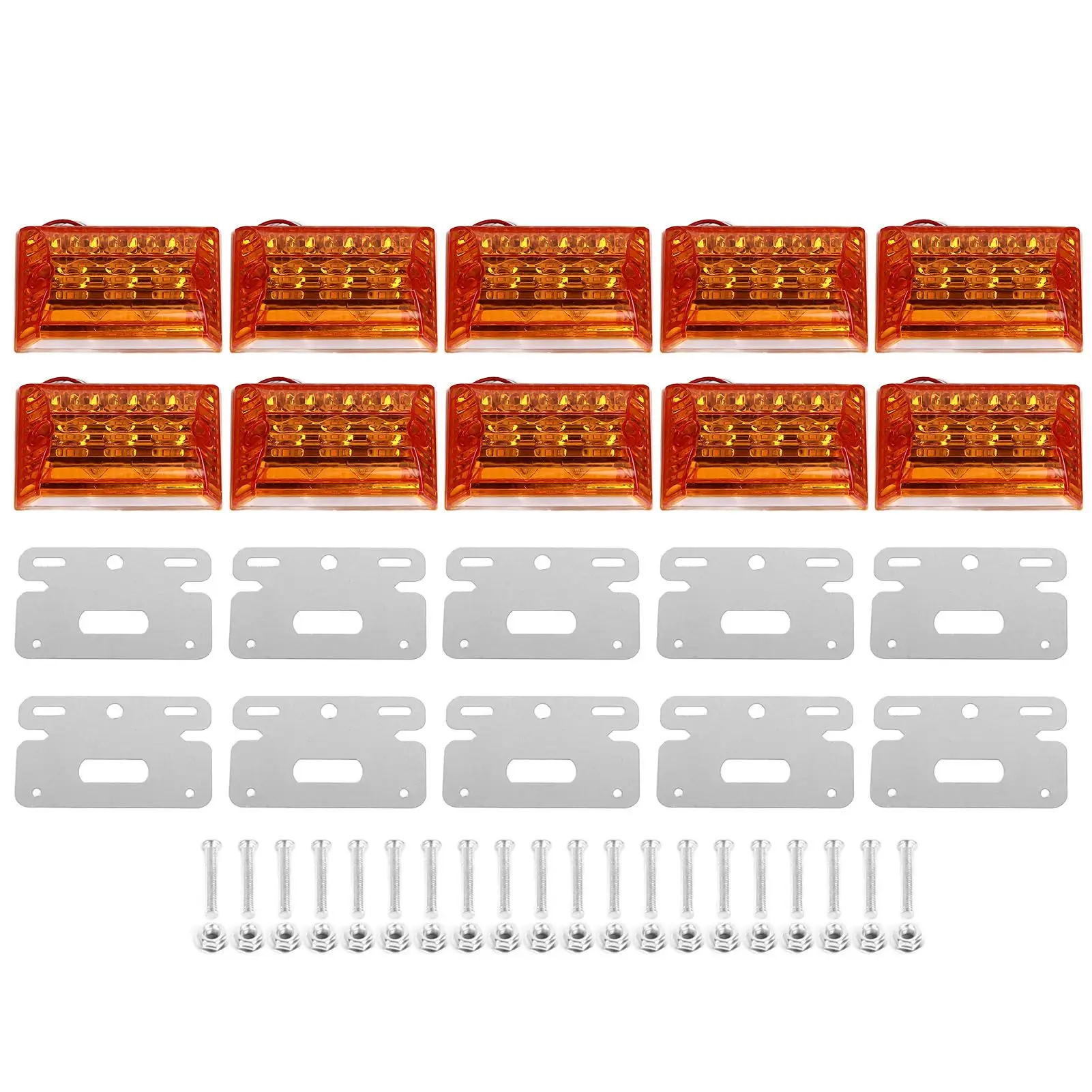 

10PCS LED Side Clearance Light IP68 Waterproof High Brightness Side Marker Indicator Lamp DC12V for Truck Trailer