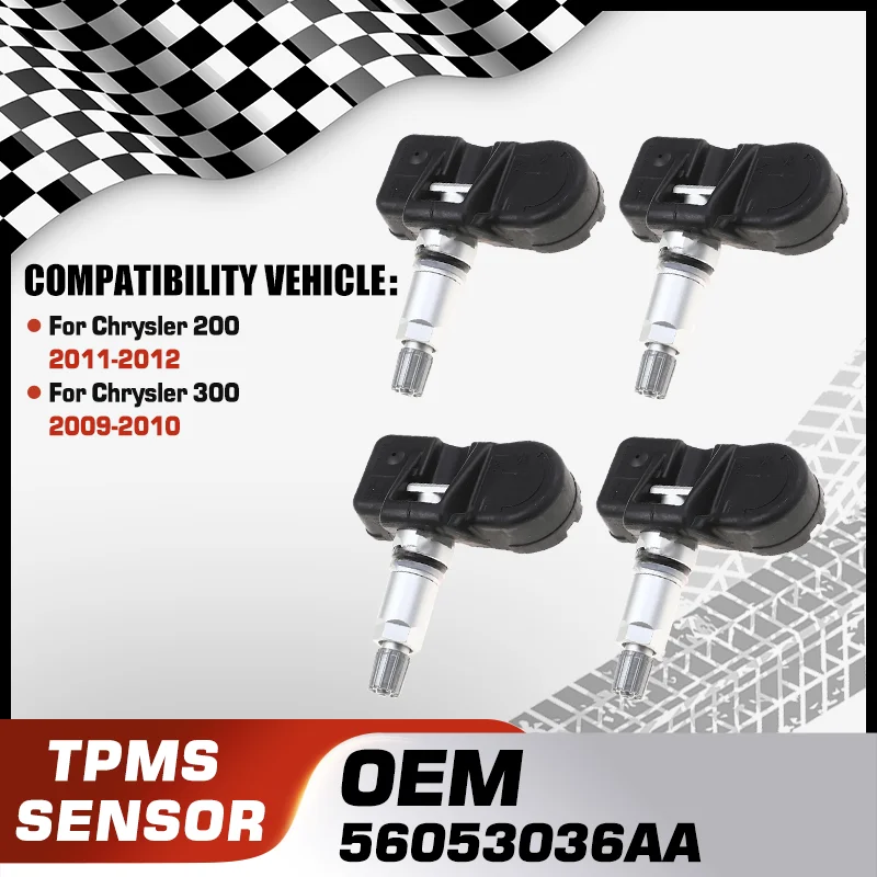 

For Chrysler 200 2011-2012 Chrysler 300 2005-2006 Car TPMS Tire Pressure Monitor Sensor System 56053036AA 56029479AA 56029465AB
