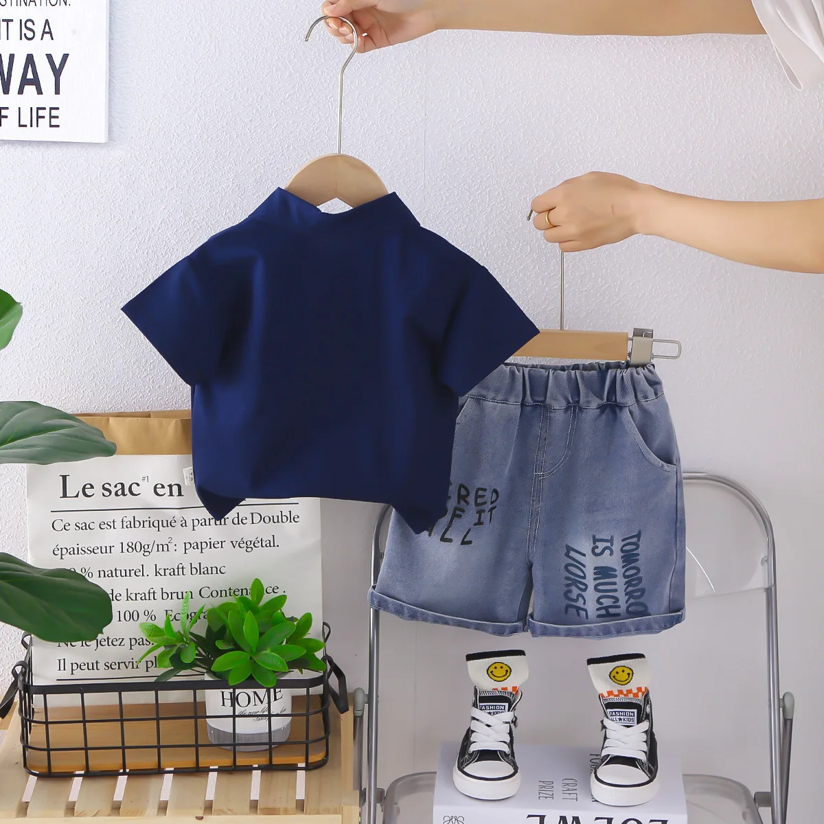 Summer Boys Clothing Kids Outfit 2026 New Baby Boy Clothes 6 To 9 Months Fashion Short Sleeve Tops and Shorts Sets for Children