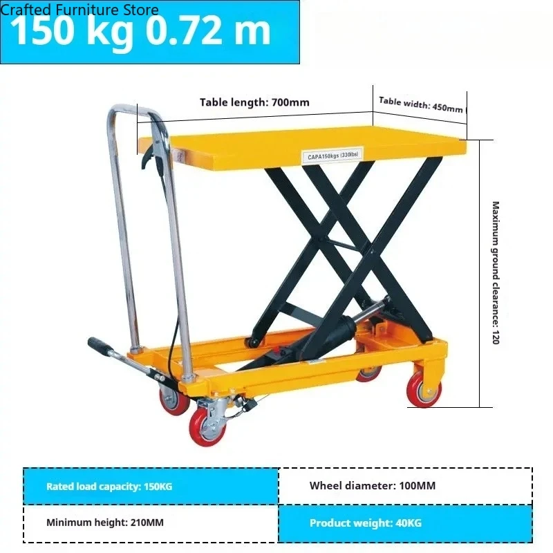 

Specialized Manual Lift Trolley Hydraulic Mold Logistics Lift Trolley Transportation Commercial Furniture HebebühnenwagenZY60TC
