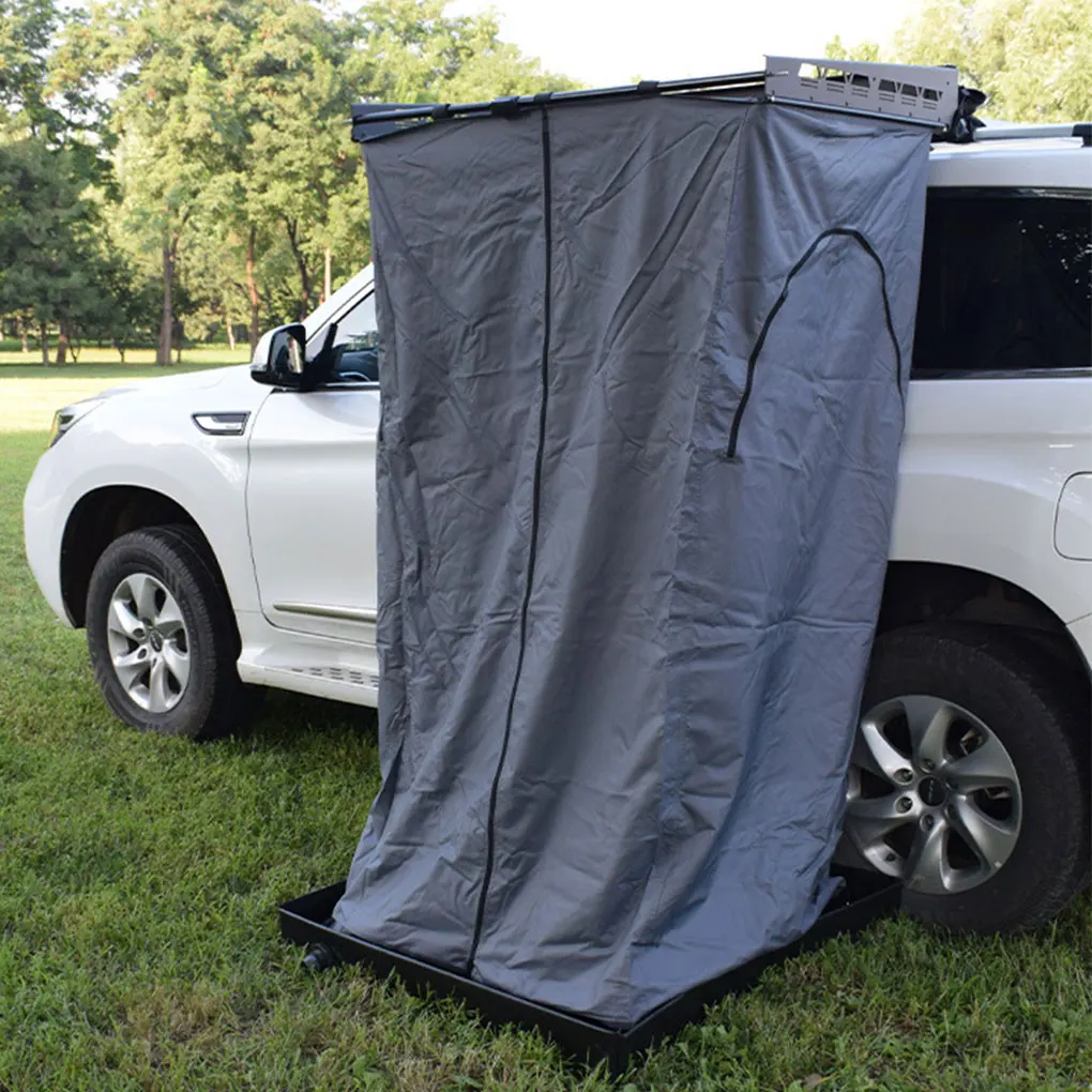 PVC Shower Tray With Drainage Valve Camping And Travel Outdoor Water Tray At Bottom Of Car Shower