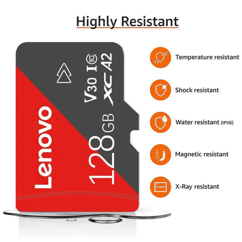 Lenovo 2TB SD Memory Card 1TB High Speed Class10 TF Card 4K Ultra-HD Video A2 SD Card 128GB 512GB TF Card For Phone Camera