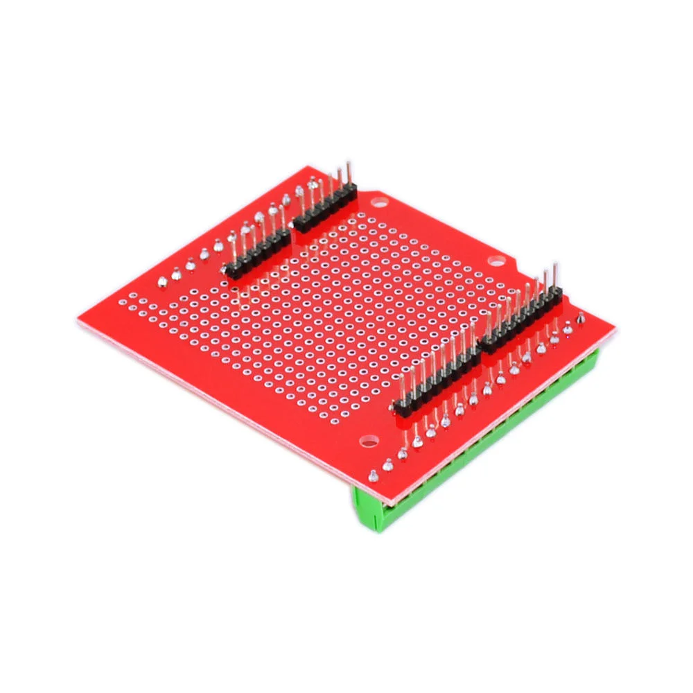 Proto Screw Shield Terminal Expansion Board Double Side PCB SMT Solder DIY for Arduino Open Source Reset Button D13 LED