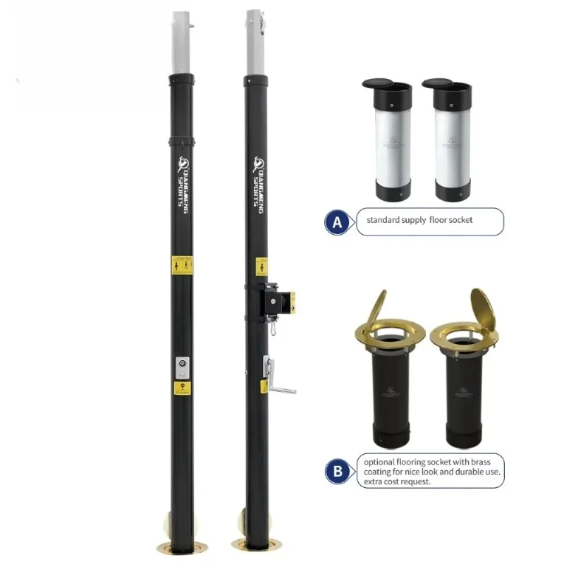 

【2026】Professional Custom Aluminum Volleyball Post Outdoor Portable Par Volleyball Net Poles