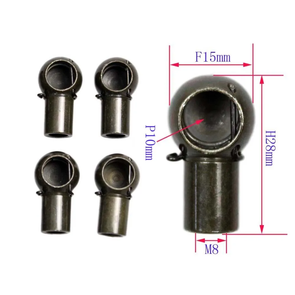 4pcs Metal Gas Struts Spring Lift Supports Damper Replacement Shocks Connector Bracket for Chevrolet gas lift M8