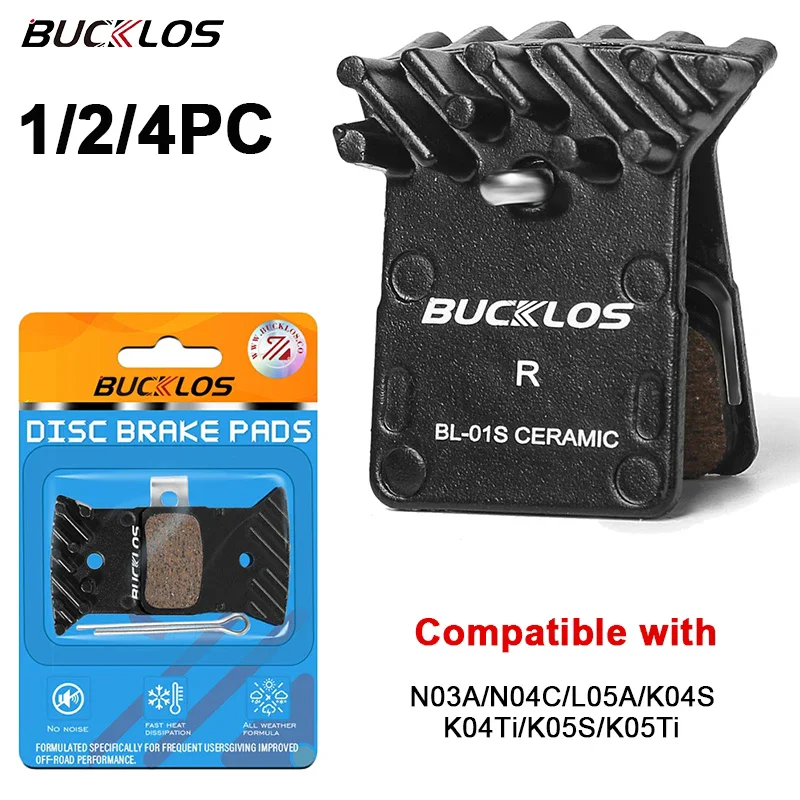 

BUCKLOS Ceramic Bike Brake Pad MTB Brake Pad for Shimano L05A K04S K05S Heat Dissipation Mountian Road Bike Hydraulic Brake Pads