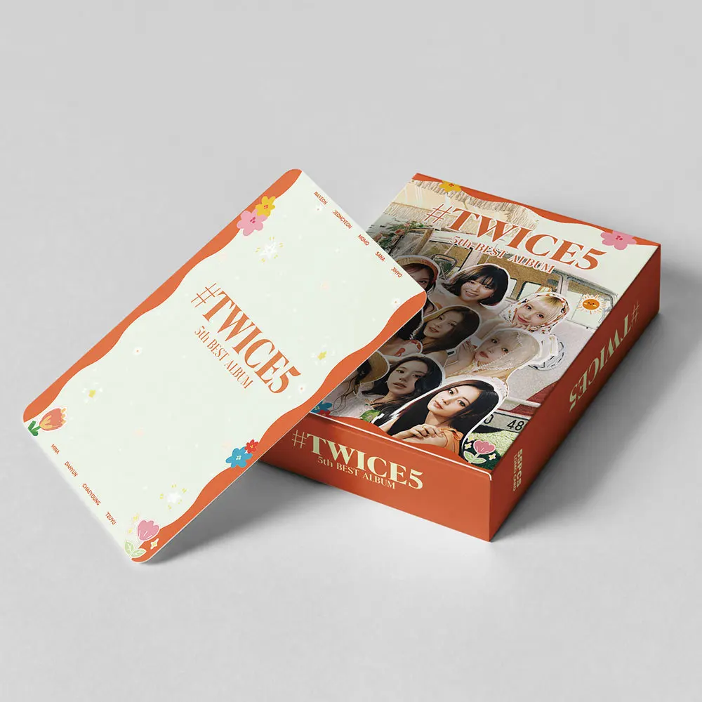 55 قطعة/المجموعة/مجموعة ألبوم Kpop الجديد Twice5 HD بطاقات الصور HOME SWEET ONCE Lomo بطاقات دعم المروحة بطاقة التجميع