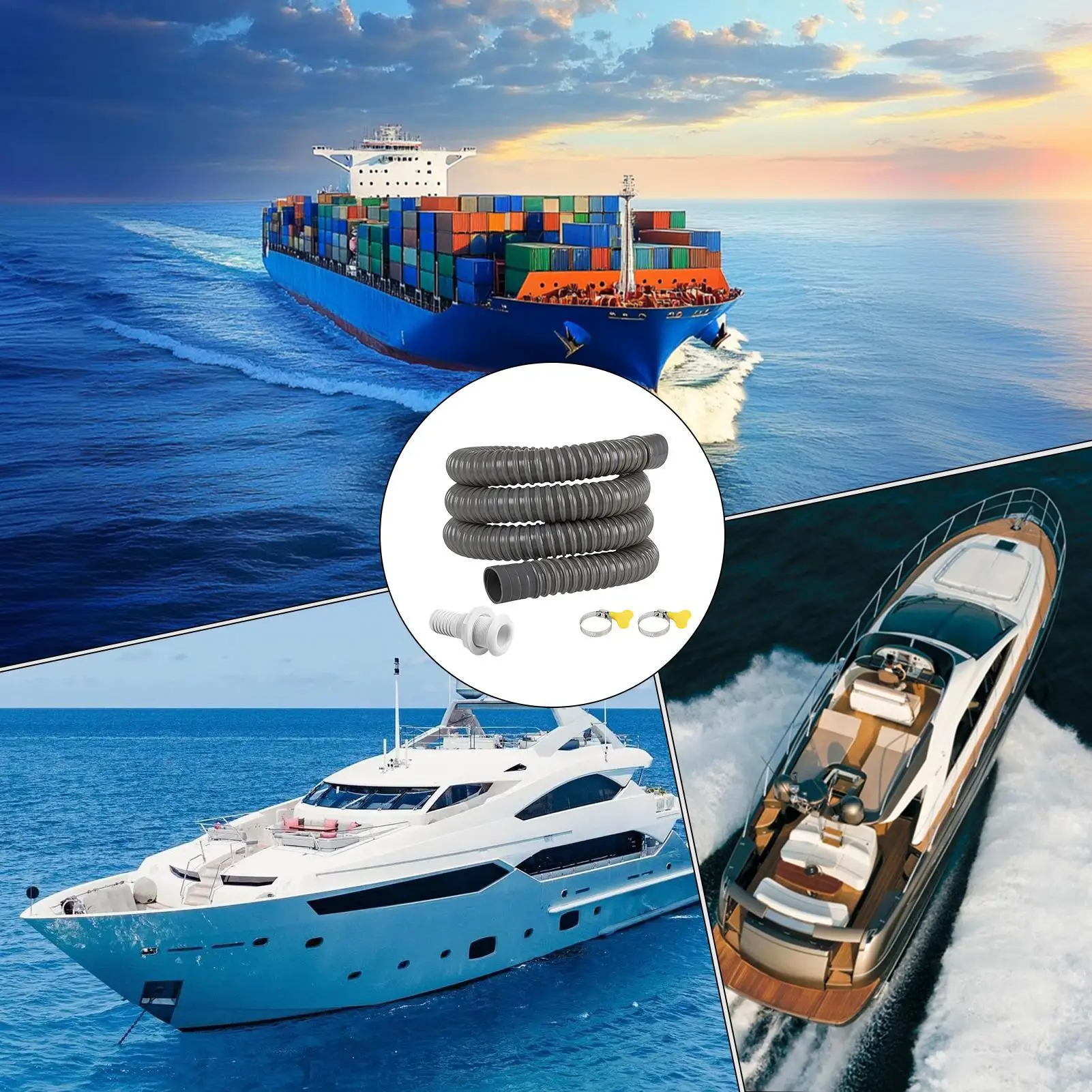 Marine Bilge Hose 1-1/8 Replacement Boat Tubing Kit Kayak Bilge Hose For Mechanics Technicians Kayak Canoe Pontoon Yacht