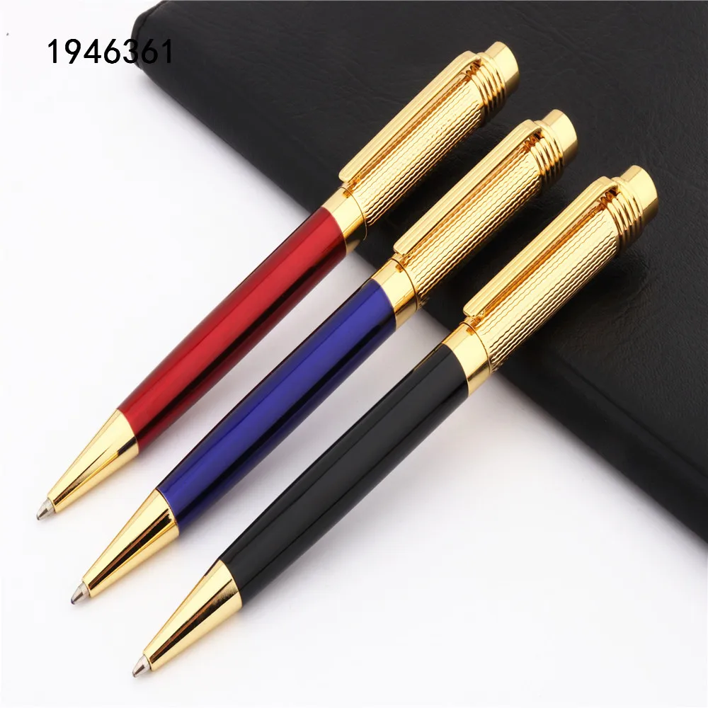 Luxury quality 856 Golden Senior Gift pens Student school Business office Ballpoint Pens New