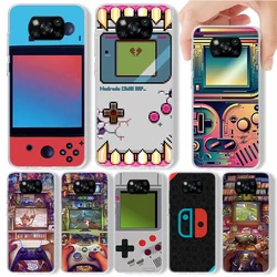 Game Controllers Switch Phone Case For Xiaomi Poco X3 Nfc X5 X6 X7 Pro F6 F5 F4 M5S X4 GT M5 M4 M3 F3 Soft Cover Silicone Shell