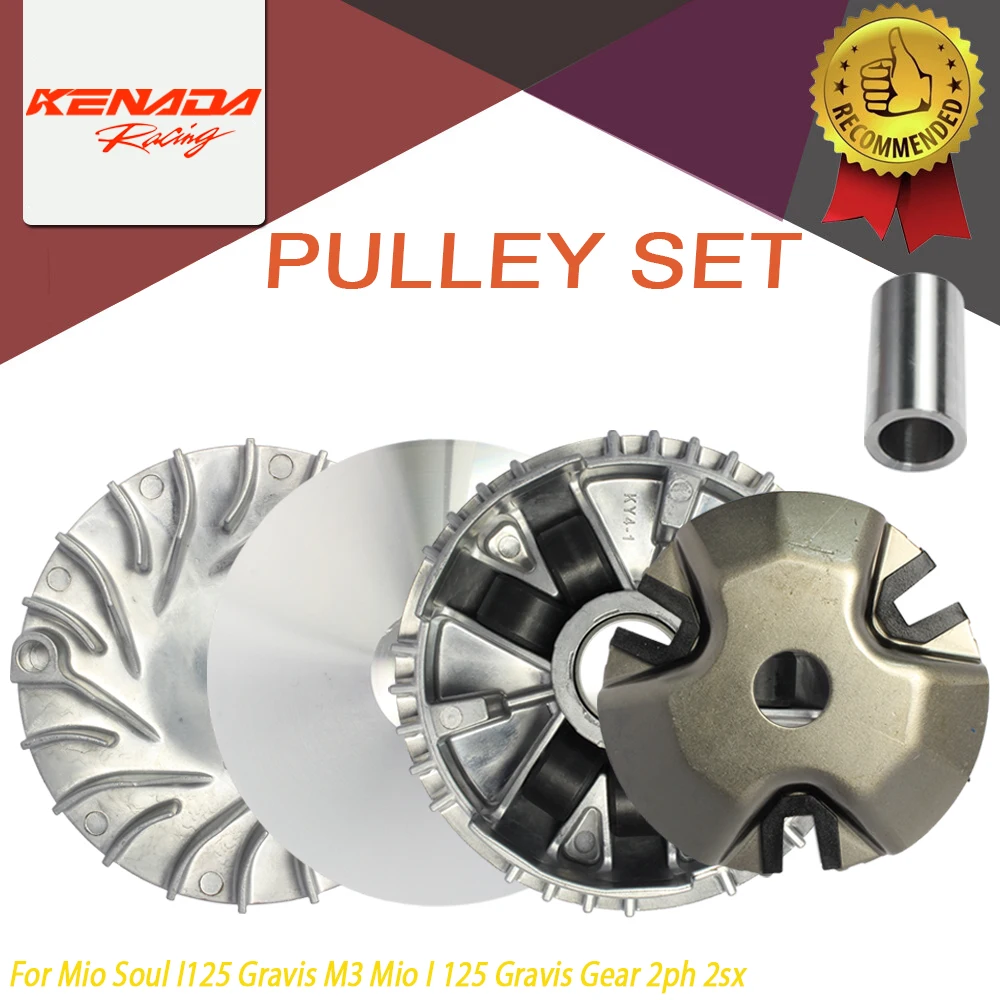 

Upgrade Motorcycle Performance Pulley Set for Yama Ha Mio I125, Lightweight Aluminum Alloy Racing Modification Parts