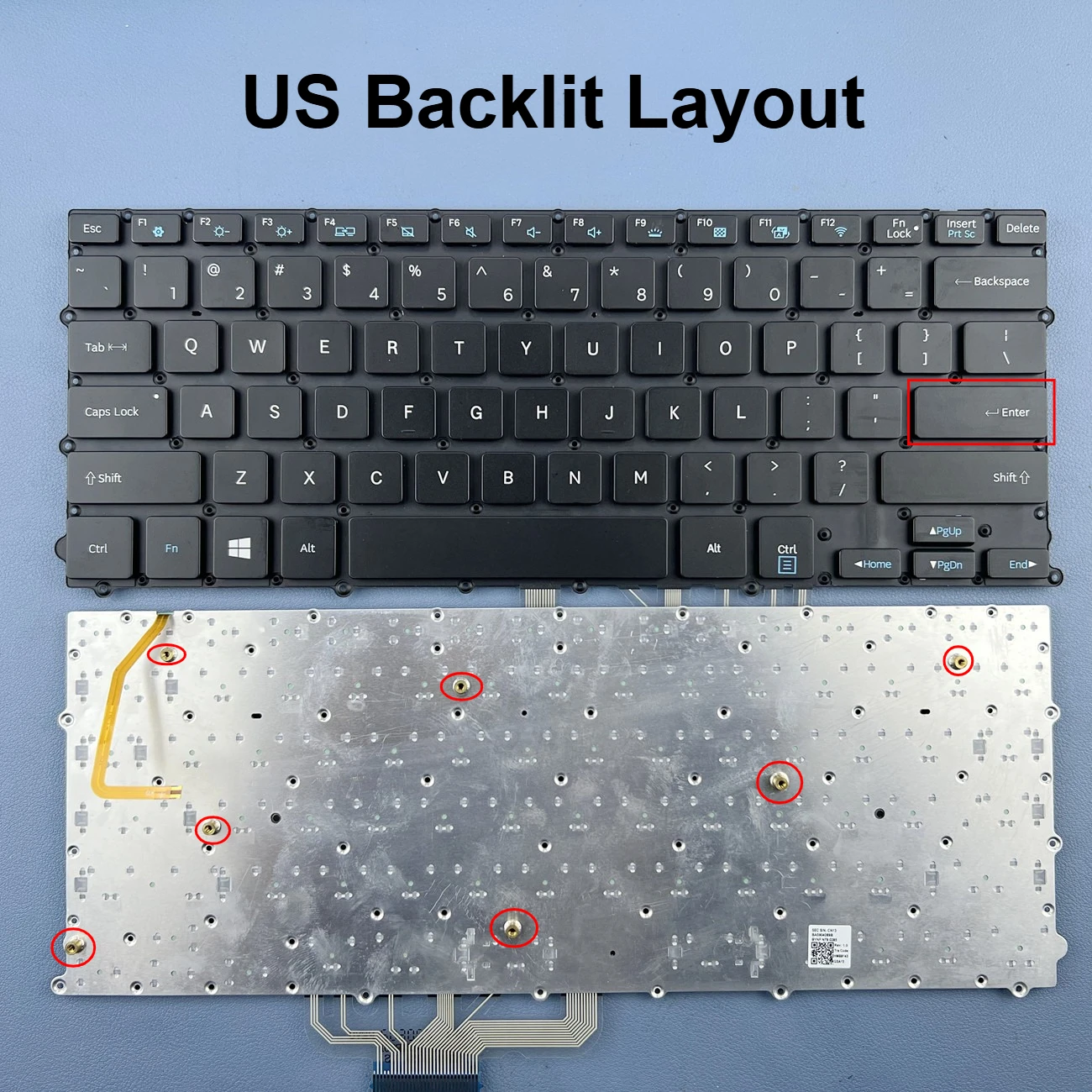 

Korean/US Backlit Keyboard For Samsung Notebook 9 NP900X3L NP900X3J NP900X3M NP900X3H Series BA5904089B