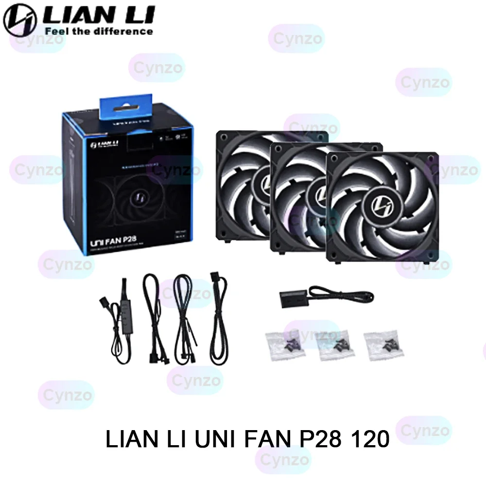 Ventilador LIAN LI UNI FAN P28 120 PWM con flujo de aire descompromiso y presión estática para refrigeración por aire y refrigeración por agua de carcasa de PC