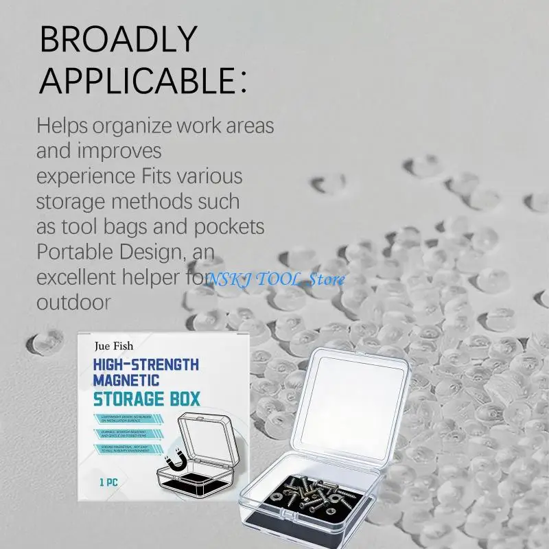 L8RC Portable Tool Storage Box Magnets Secure Metal Items Great For Electronic Repair