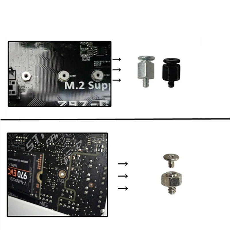 T8WC for m.2 Screws PCIe NVMe for M.2 SSD Mounting Screws Multi-Specification Hard Disk mounting Screws