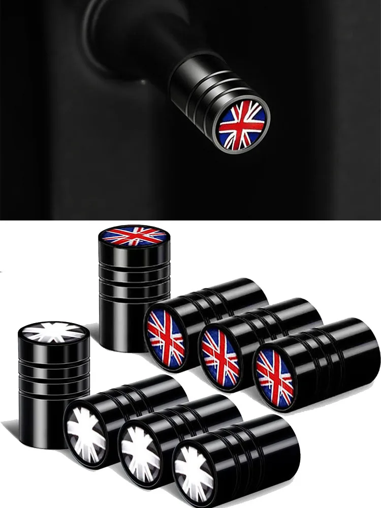 AliExpress 4Pcs General UK Flag Bike Moto Car Tires Wheel Valve Cap Cover For Mini Cooper Countryman Clubman R55 R56 R60 F55 F60 Car Stye