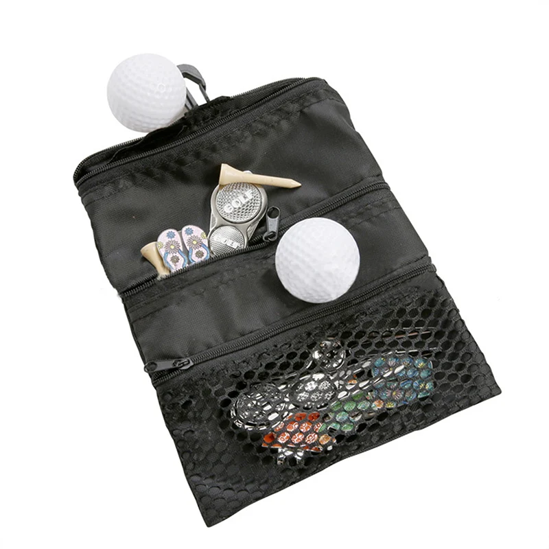 Portable Golf Ball Bag Holder, Mesh Pouch, Armazenamento para treinamento ao ar livre