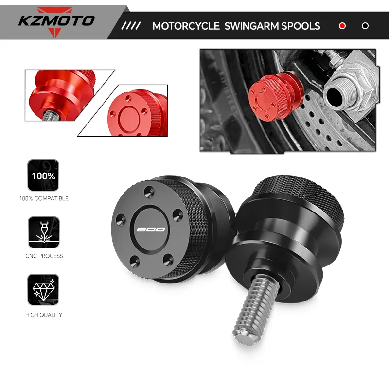 

Для NINJA650, NINJA1000, NINJA400, Z400 2017-2026, NINJA1000SX 2022-2026, NINJA500, Z500 2024-2026: Крепления маятникового рычага (шпули) и винты для подставки