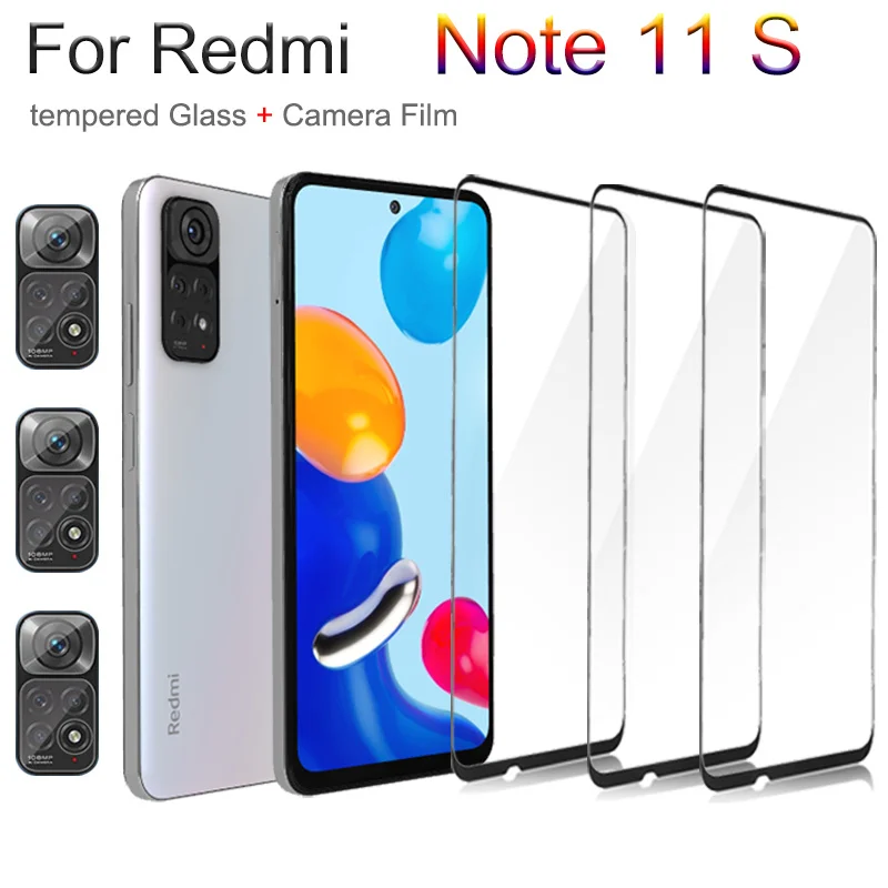 

Tempered Glass For Xiaomi redmi note 11 s Screen Protector note 10s 9s Mica Camera note11s Glass Film For redmi note 11s Glass