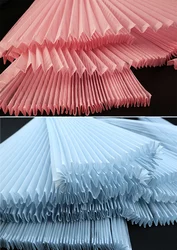 145cm Wide Accordion Pleated Stiff Mesh Fabric Design DIY Shape Handmade Fashion Designer Material Stage Background Fabrics