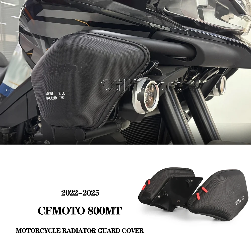 For CFMOTO 800MT Motorcycle Radiator Cowl Bags MT800 Front Side Bag CF 800 MT 2022 2023 2024 2025 Waterproof Tool Placement Bag
