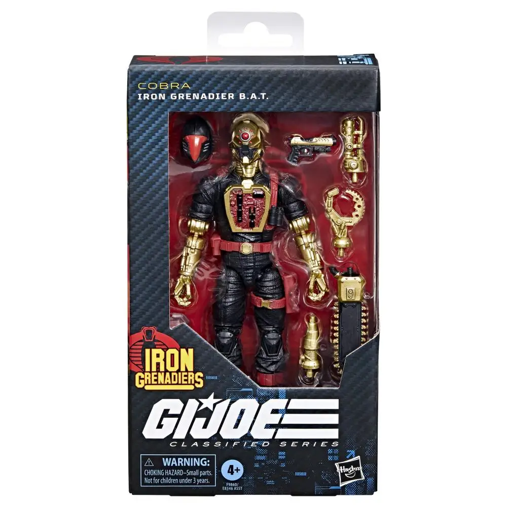 G.i. Joe Classified Series #134 Iron Grenadier B.a.t., Collectible 6 Inch Action Figure with 9 Accessories Collectible Model Toy