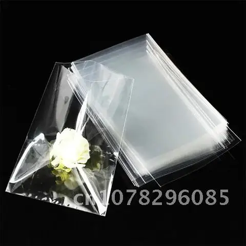 

Transparent Flat Open Top Candy Bag OPP Plastic Cellophane Bag Lollipop Packing Cookies Packaging Wedding Party Small Gift Bags