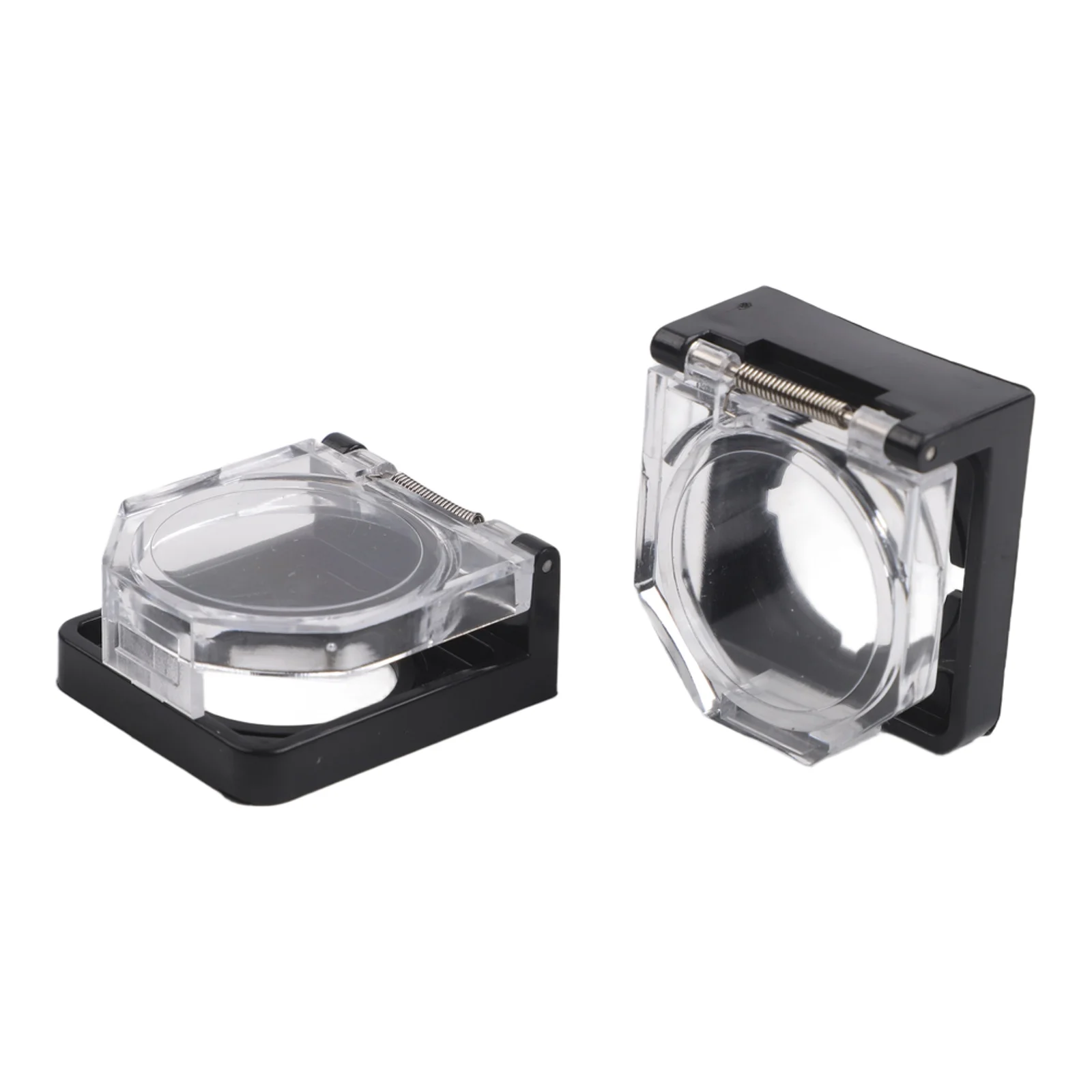 2PCS Protective Cover for 22mm Push Button Switches with High-Rise Transparent Design and Tool-Free Installation