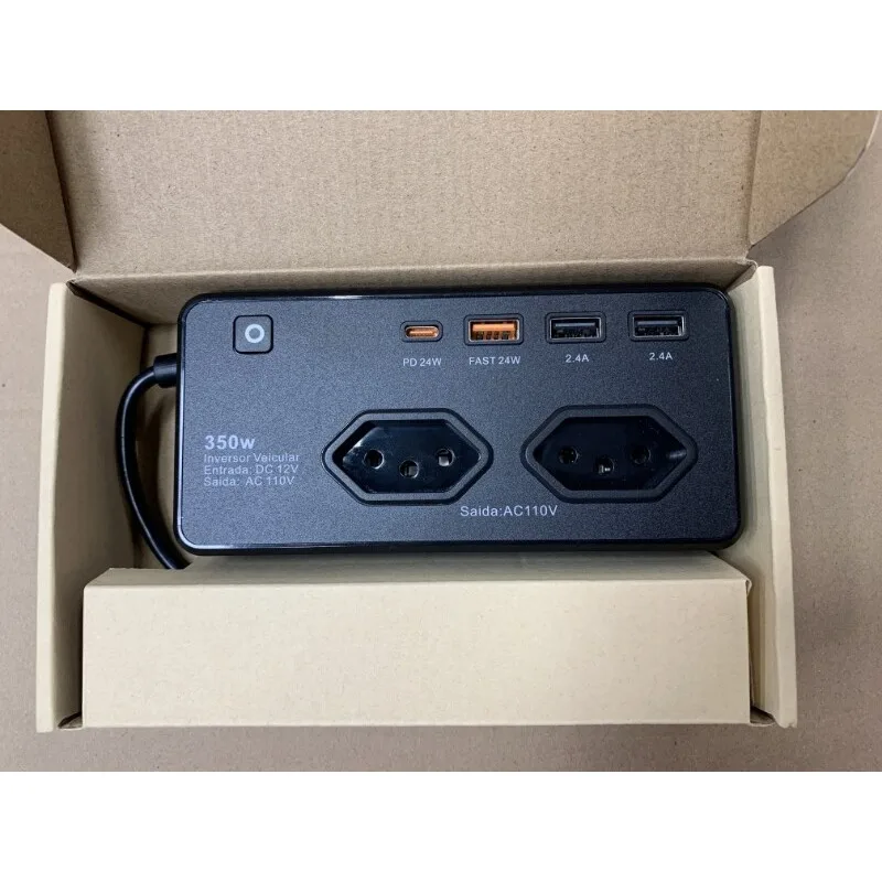 Automotive inverter socket universal gauge, automotive 12v inverter to 220v fast charging Pd port