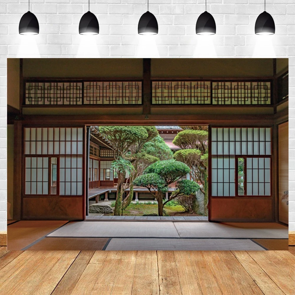 Japanese Landscape Photography Backdrop Shrine Buliding Room Decor Portrait Photographic Background For Photo Studio Photophone