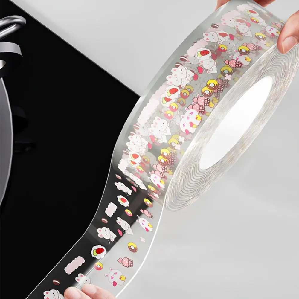 Pegatina autoadhesiva impermeable para fregadero de cocina, pegatina resistente al agua para huecos de puerta, impresión transparente DIY