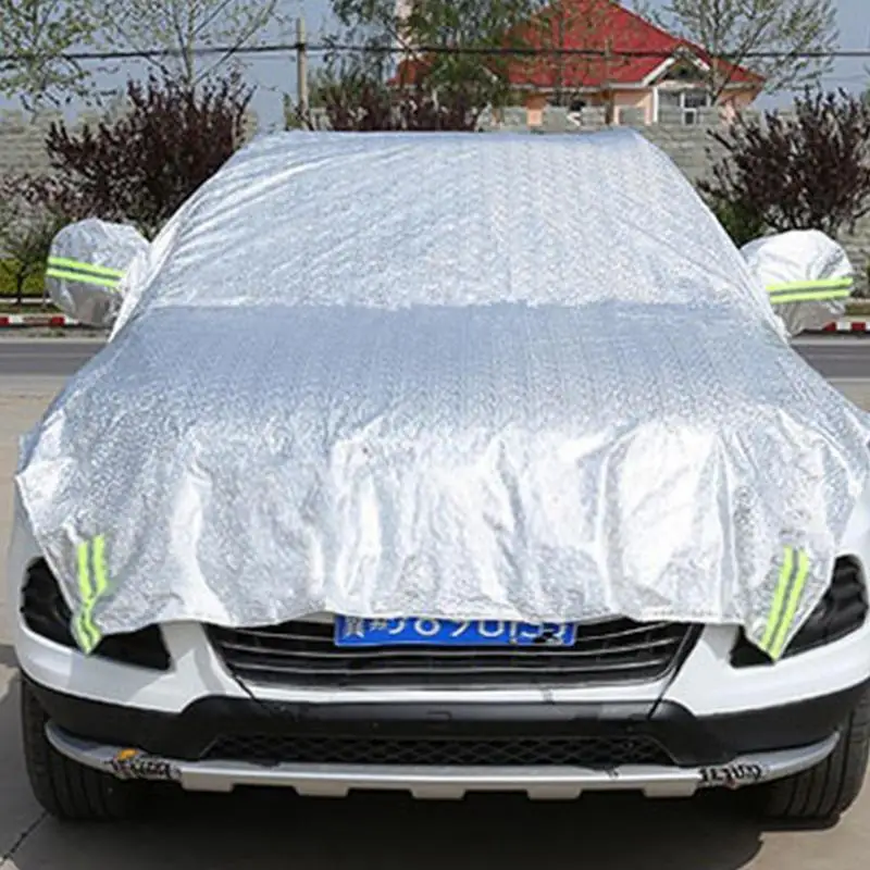 Car Sun Shade Half Cover aluminum film car sunshade umbrella UV Resistant Automobile Accessories For SUVs Cars