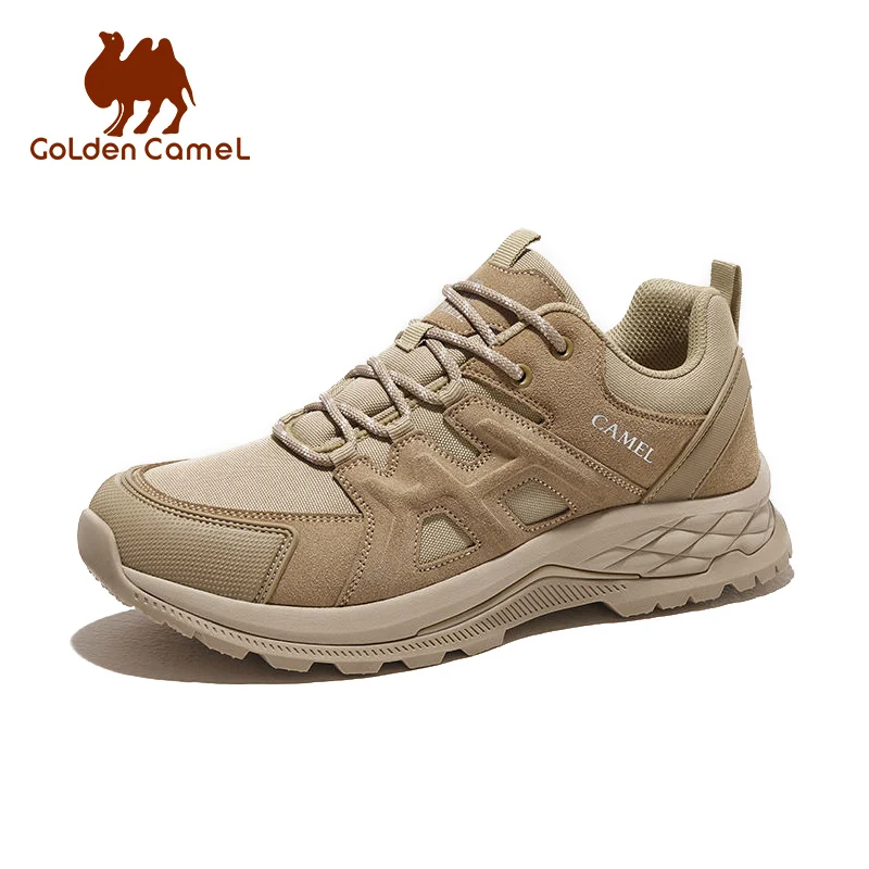 GOLDEN CMEL Outdoor Hiking Shoes Professional Sports Running Shoes for Men Male Sneakers Non-slip Wear-resistant 2024 Summer