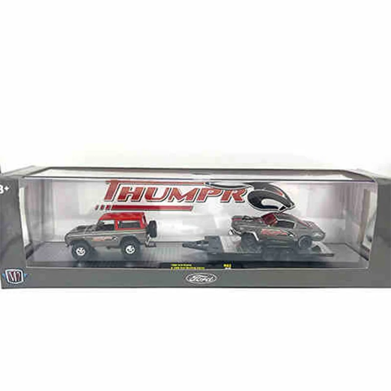 NEW M2 Machines Auto Hauler Tw21 1:64 Scale Diecast Alloy Car Model Collection Gift 1969 Dodge L600 BOX Toys for Kids