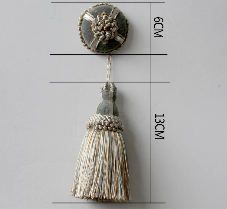 1pc Polyester Flower Curtain Tieback Room Accessories Curtains Tassels Fringe Green Hanging Pendant DIY Small Tassel Hang Balls
