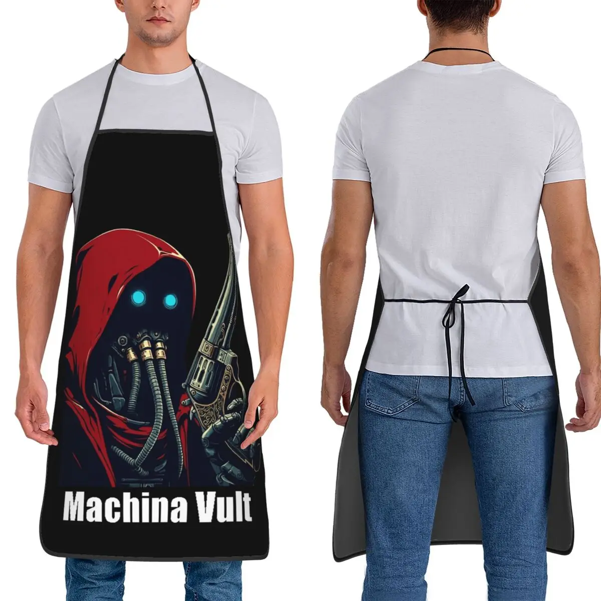 

Admech Techpriest Machina Vult (The Machine Wills It) Фартуки Шеф-повар Кулинария Выпечка Столик Нагрудник Кухонная уборка Pinafore