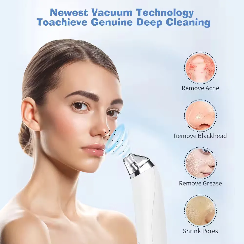 3 Suction Mode Nose Face Cleaning Beauty Machine Electric Bubble Blackhead Remover Removal Vacuum Device