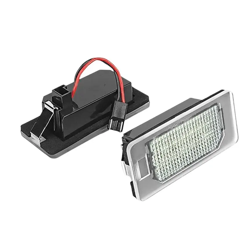 ABHX-Car Rear License Number Plate Lamp For Fiat 500X 2014-2019 LED License Plate Light Assembly