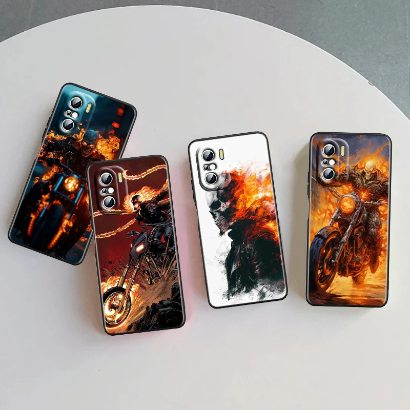 

Evil Knight Marvel Fashion For Xiaomi Redmi 9A 9C 9AT 10C 9 9T 10 12C 13C A3 12 K60 A1 K50 K40 5G Black Soft Phone Case