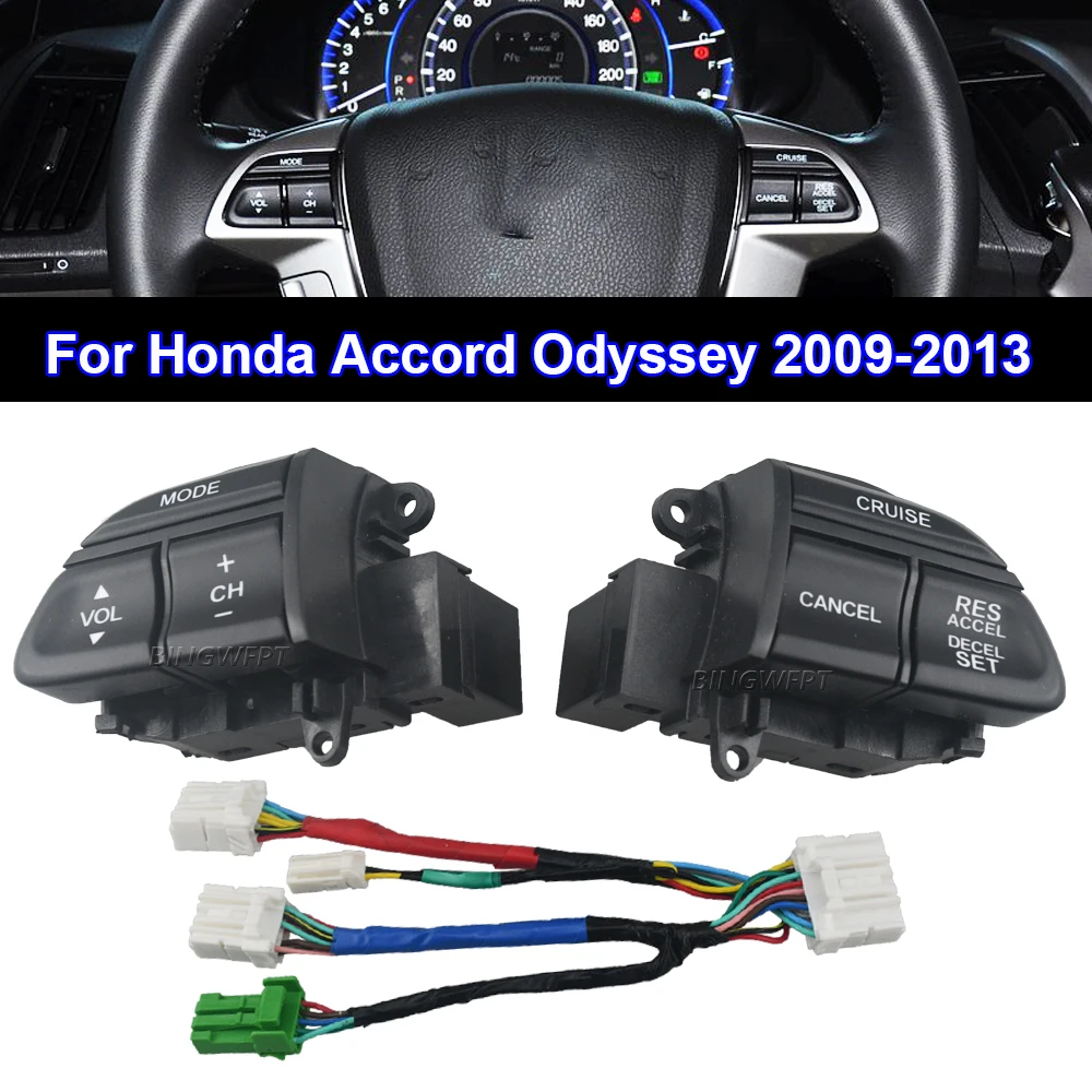 

Steering Wheel Audio Control Switches Button For Honda Accord 2008 2009 2010 2011 2012 2013 Odyssey 2009-2013 78515-TA0-A81ZA