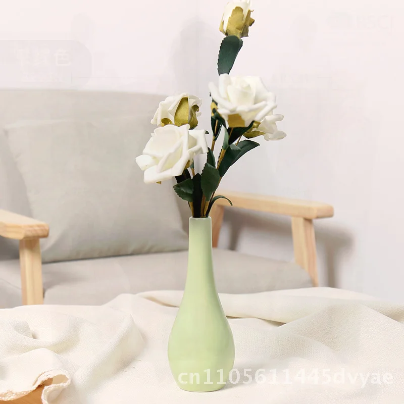 

Стеклянная ваза в скандинавском стиле для сушеных цветов, простой свежий дизайн, декор для гостиной, небольшой аксессуар, одинаковые украшения в комплекте