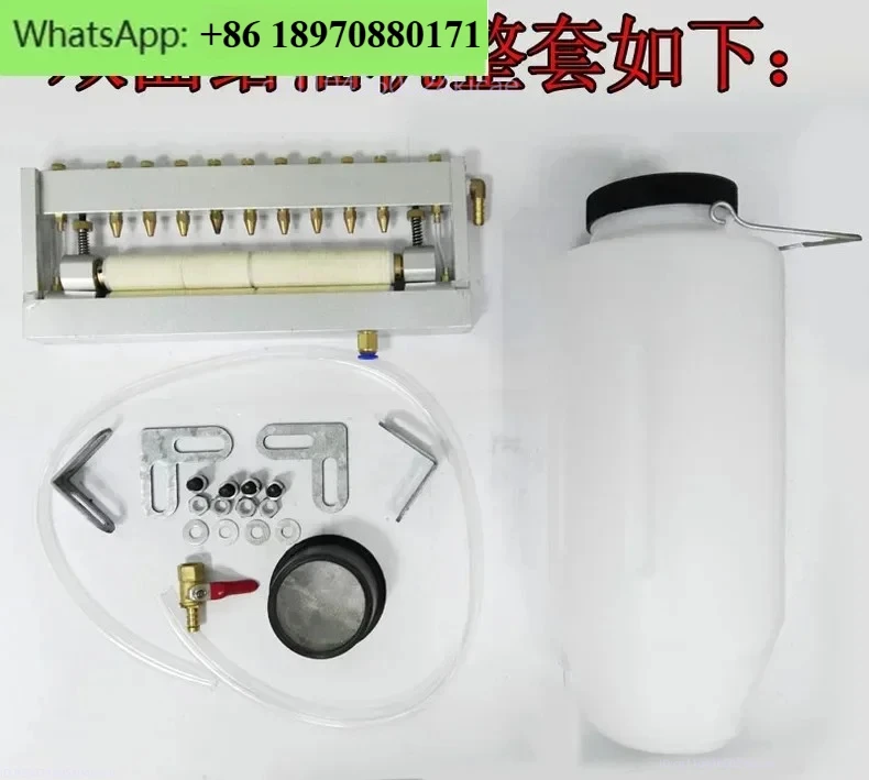 punch press, double-sided automatic oil feeder,oil wiping material,  coating brush, wool wheel